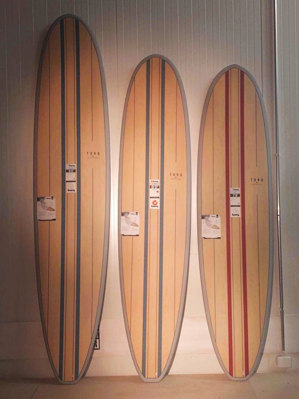Torq wood series surfboards